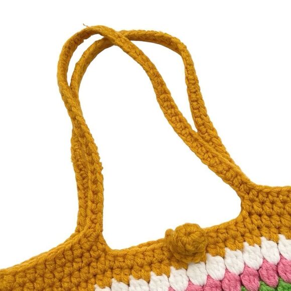Boho Crochet Tote Bag in One Size - Picture 5 of 8